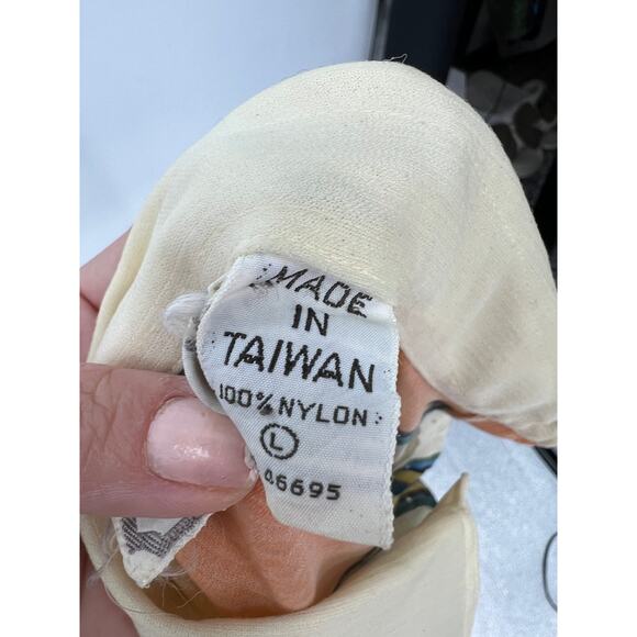 Vintage San Francisco Shirt Works | M | Art Deco Button Front Top Blouse 70's - Picture 5 of 7